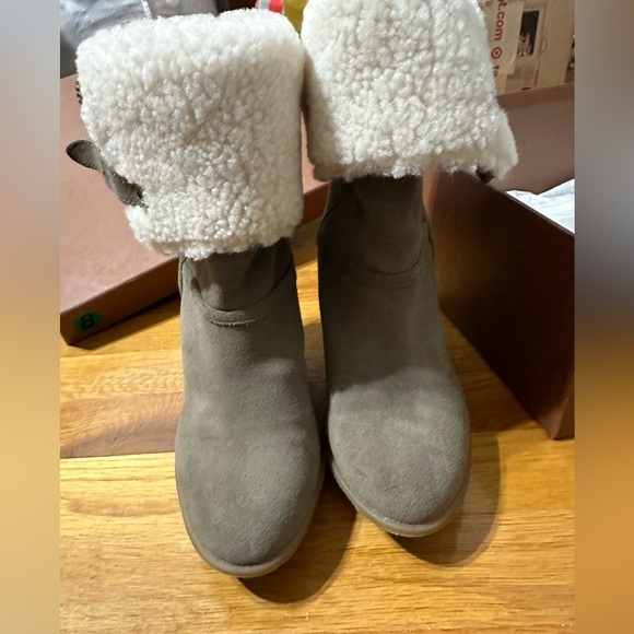 Coach Fur Wedge Boots - Picture 4 of 13